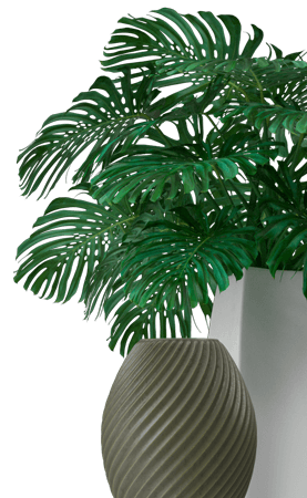 Decorative potted plant – Revive Artistry Website decoration