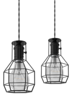 Two hanging lights – website decor for Revive Artistry